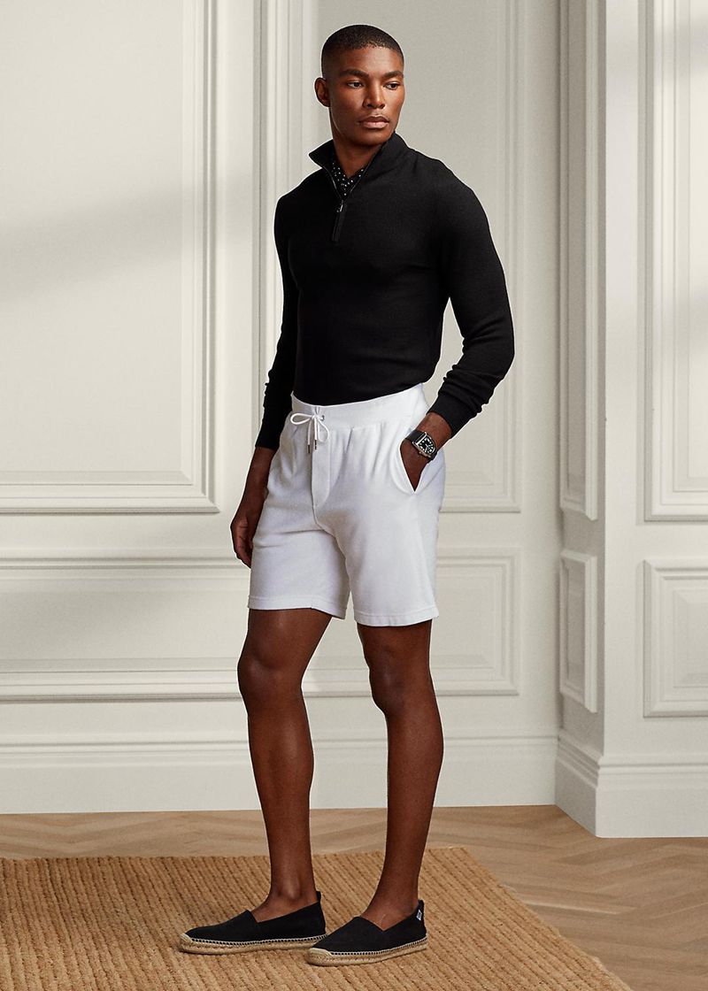 パープル レーベル ショーツ メンズ 白 Terry Drawstring BHCNA8392